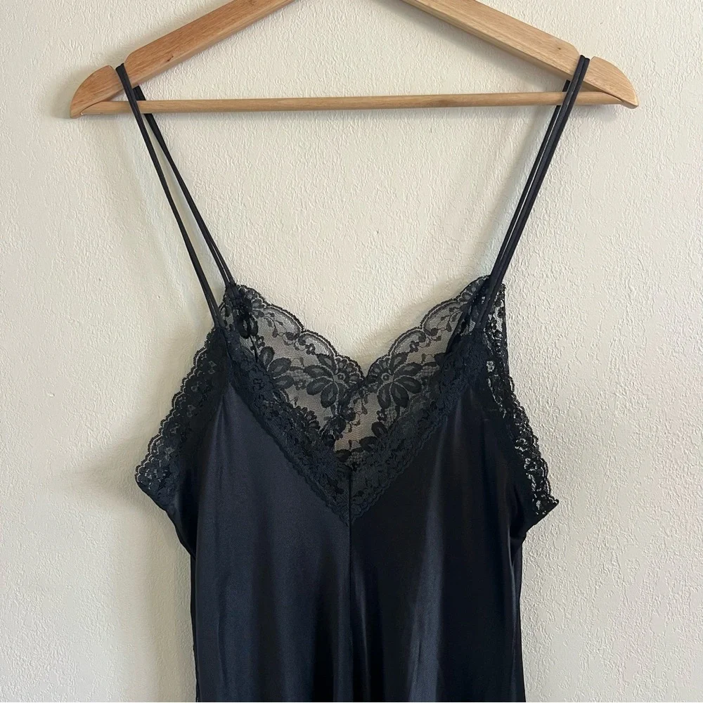 Vintage Val Mode High Slit Lace Slip - Picture 8 of 13